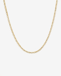Lab Diamond 3 Prong Tennis Necklace Tennis Necklace Zoe Lev Jewelry