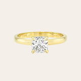 Lab Diamond Cushion Ring - Size 7 SAMPLE SALE Zoe Lev Jewelry