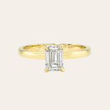 Lab Diamond Emerald Cut Ring - Size 7 SAMPLE SALE Zoe Lev Jewelry