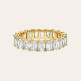 Lab Diamond Emerald Eternity Band Zoe Lev Jewelry