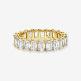 Lab Diamond Emerald Eternity Band Zoe Lev Jewelry