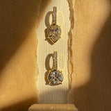 Lab Diamond Pear Prong Heirloom Charm Zoe Lev Jewelry