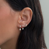 Lab Diamond Marquise 3 Prong Drop Stud Earring Studs Zoe Lev Jewelry