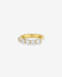 Lab Diamond Shared Prong Ear Cuff Ear Cuffs Zoe Lev Jewelry