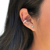 Lab Diamond Shared Prong Ear Cuff Ear Cuffs Zoe Lev Jewelry