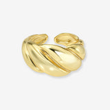 Large Croissant Ring Vermeil Zoe Lev Jewelry