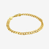 Large Cuban Link Chain Bracelet Vermeil Zoe Lev Jewelry