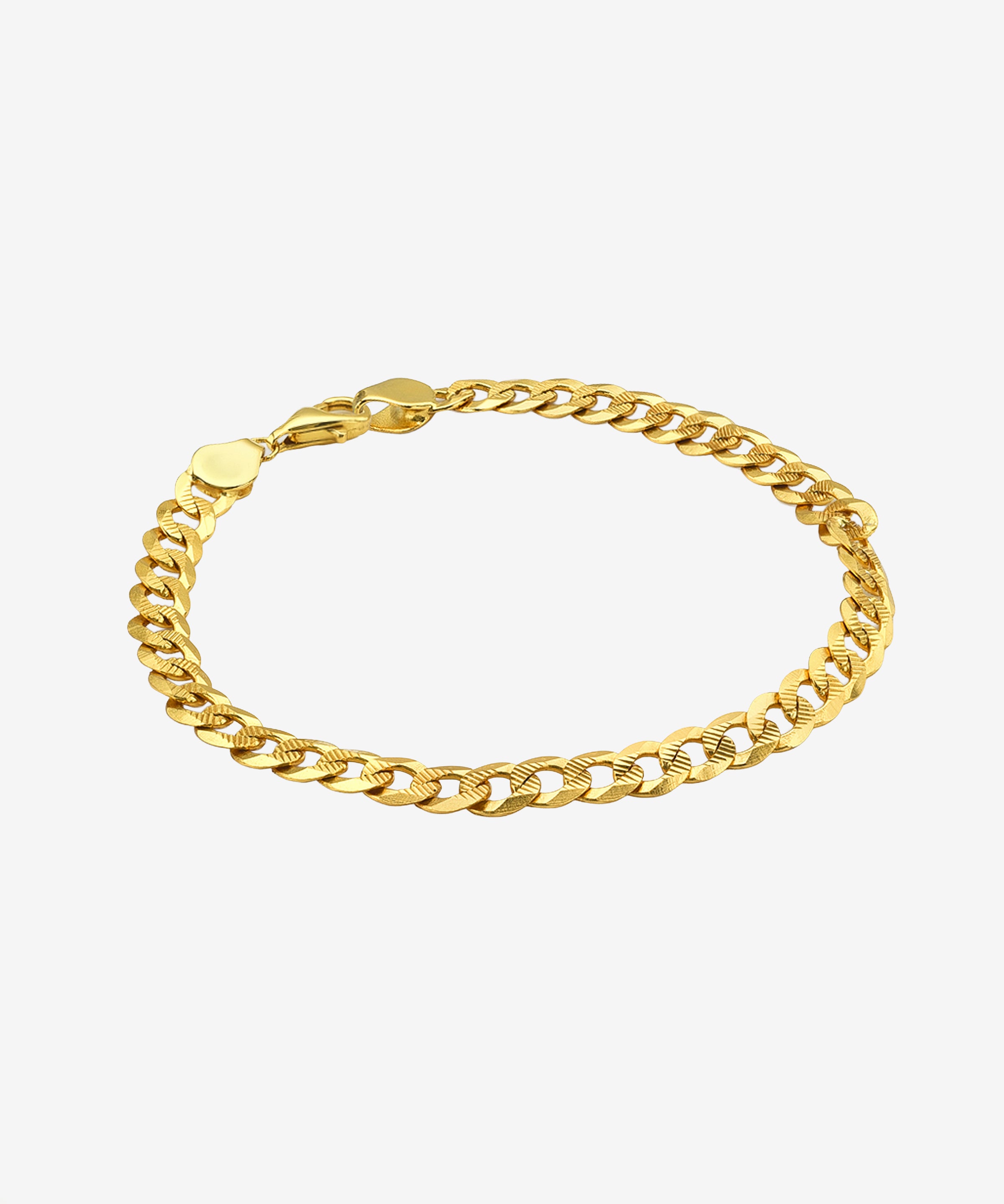 Large Cuban Link Chain Bracelet Vermeil Zoe Lev Jewelry
