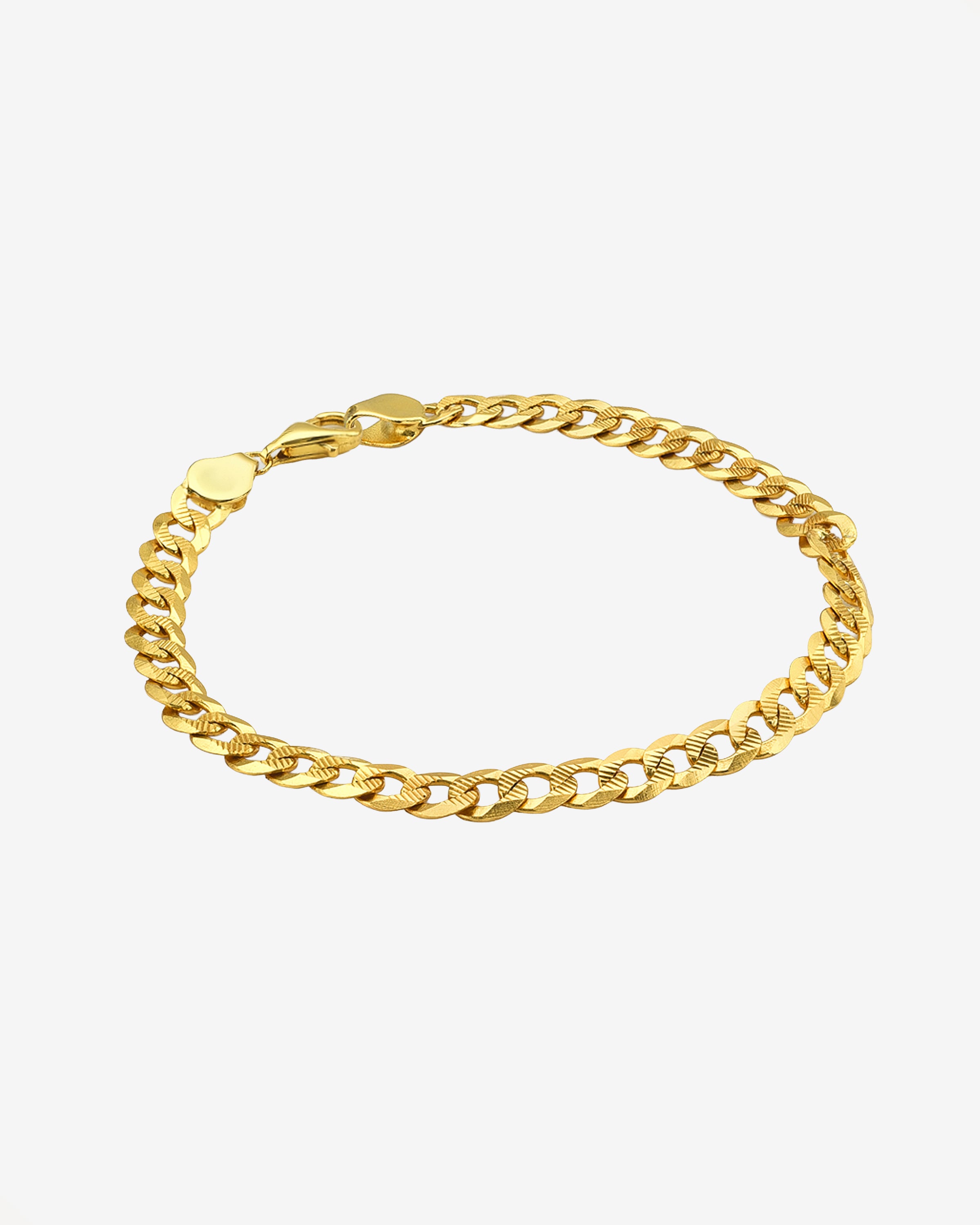 Large Cuban Link Chain Bracelet Vermeil Zoe Lev Jewelry