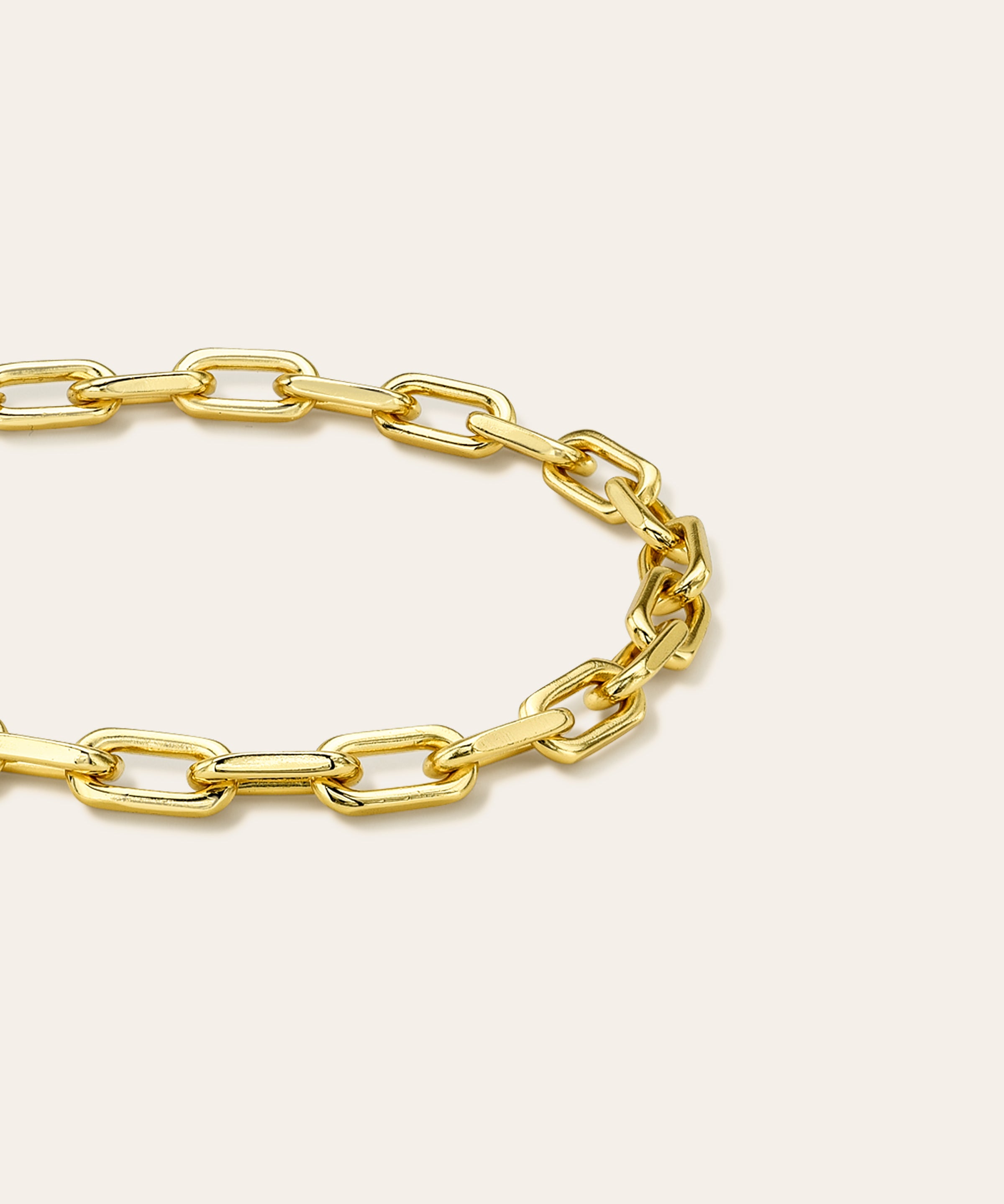 Large Open Link Chain Bracelet Vermeil Zoe Lev Jewelry
