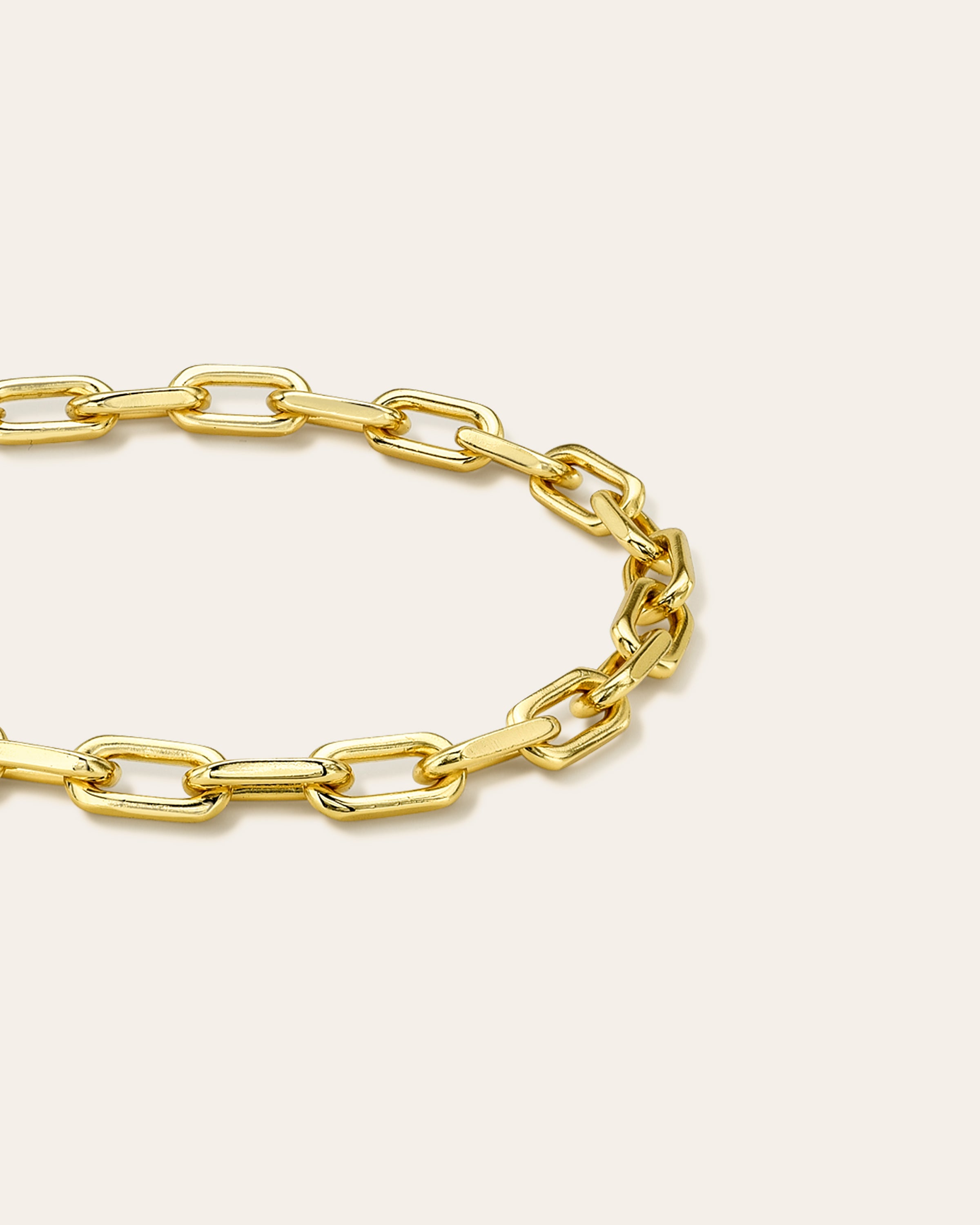 Large Open Link Chain Bracelet Vermeil Zoe Lev Jewelry