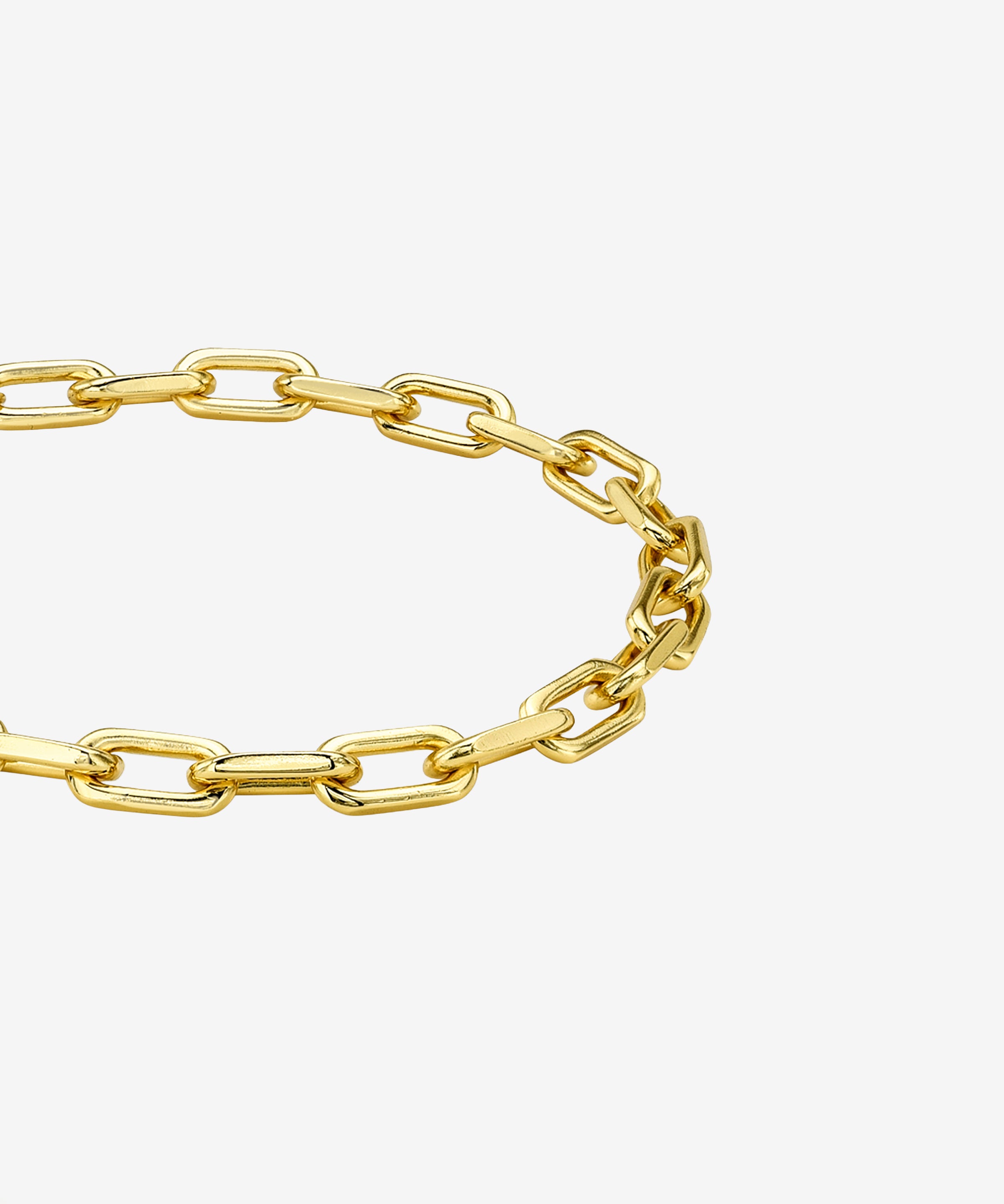 Large Open Link Chain Bracelet Vermeil Zoe Lev Jewelry
