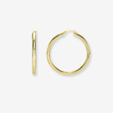 Large Thick Hoop Earrings Vermeil Zoe Lev Jewelry