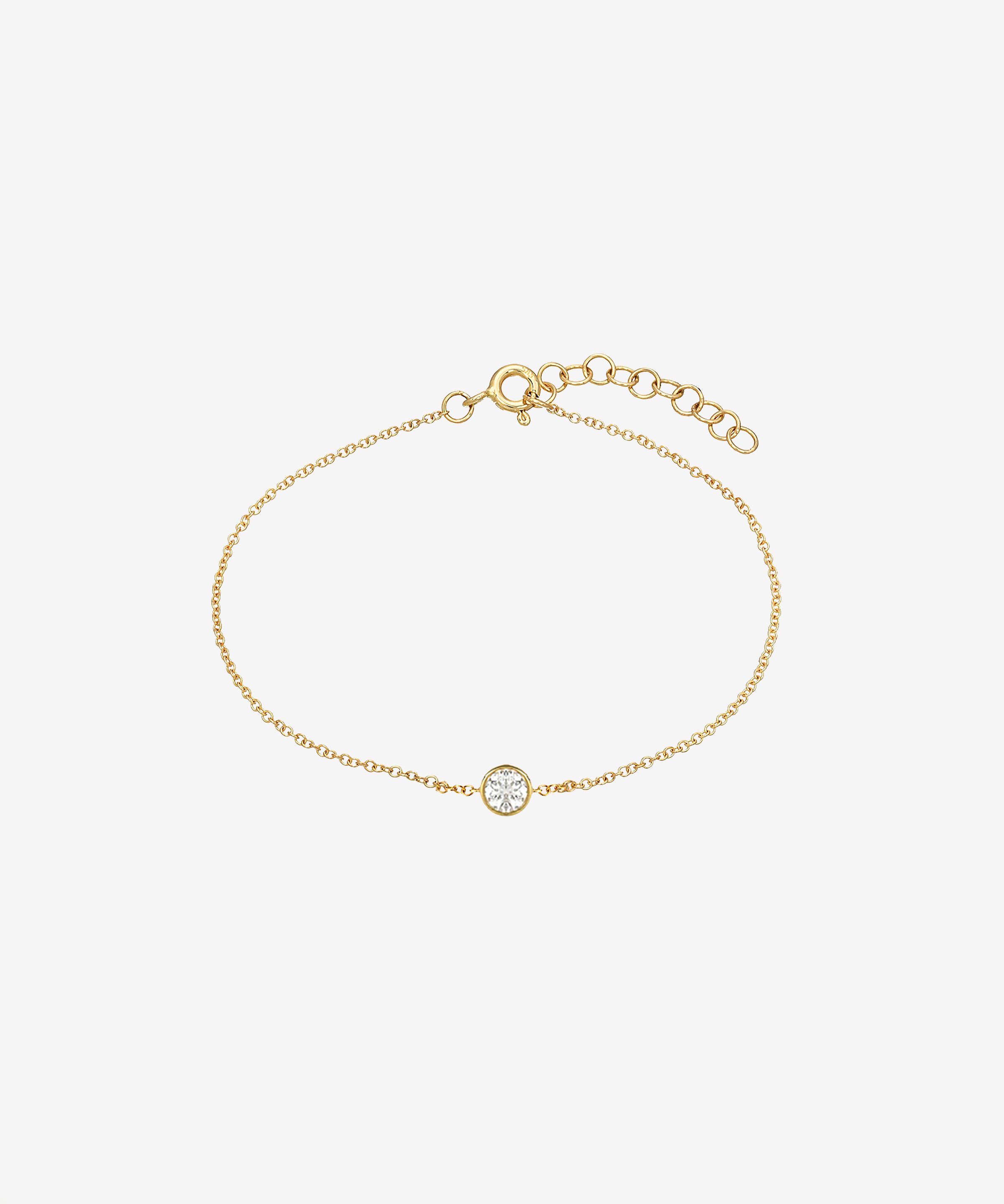 Large Bezel Diamond Bracelet Zoe Lev Jewelry
