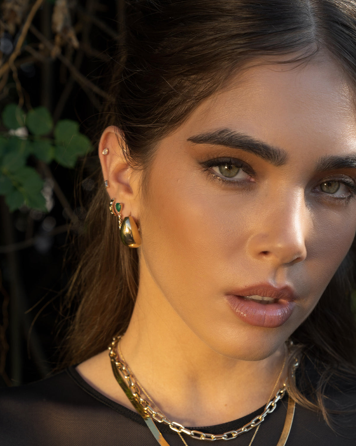 Gold Large Bubble Hoops SAMPLE SALE Zoe Lev Jewelry