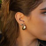 Gold Large Bubble Hoops SAMPLE SALE Zoe Lev Jewelry