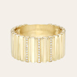 Large Diamond Cigar Bar Ring Zoe Lev Jewelry