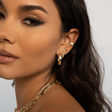 14K Gold Braided Huggie Earrings Hoops & Huggies Zoe Lev Jewelry