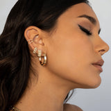 Double Diamond Ear Cuff Zoe Lev Jewelry