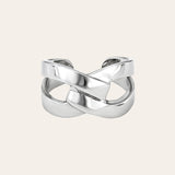 Large Link Ring Vermeil Zoe Lev Jewelry Sterling Silver