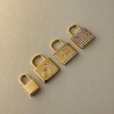 Diamond Lock Necklace Personalized Zoe Lev Jewelry