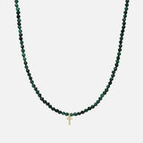 Malachite Bead Necklace Personalized Zoe Lev Jewelry