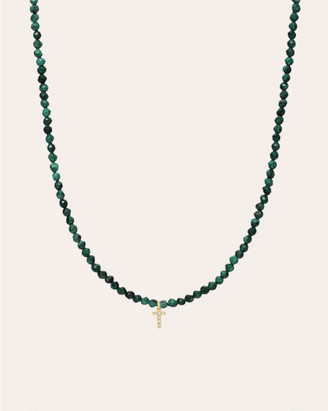 Malachite Bead Necklace