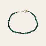 Malachite Beaded Bracelet - 6.5"-7" adjustable SAMPLE SALE Zoe Lev Jewelry