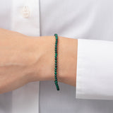 Malachite Beaded Bracelet - 6.5"-7" adjustable SAMPLE SALE Zoe Lev Jewelry