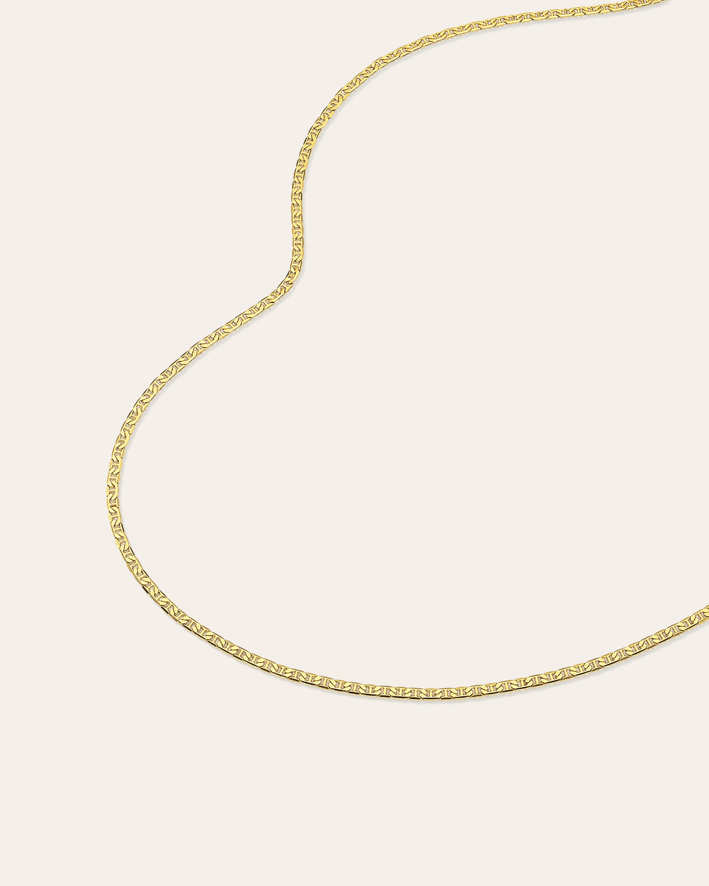 Mariner Chain Necklace Vermeil Zoe Lev Jewelry
