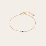 Mini Birthstone Bezel Bracelet Personalized Zoe Lev Jewelry