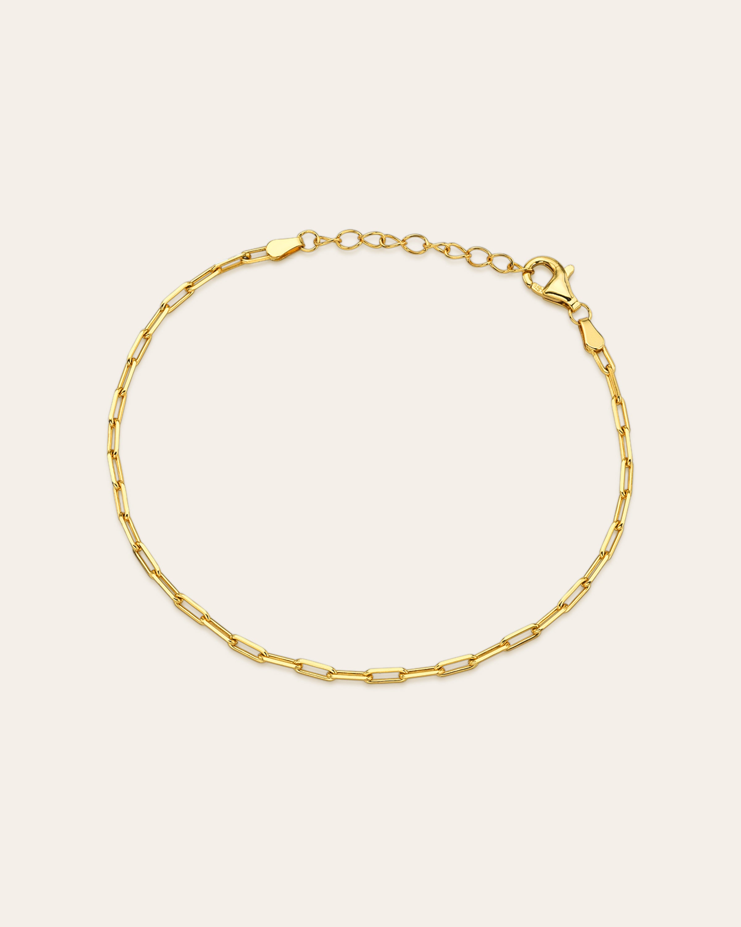 Mini Open Link Chain Bracelet Vermeil Zoe Lev Jewelry