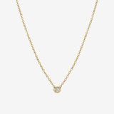 Kids Mini Bezel Diamond Necklace