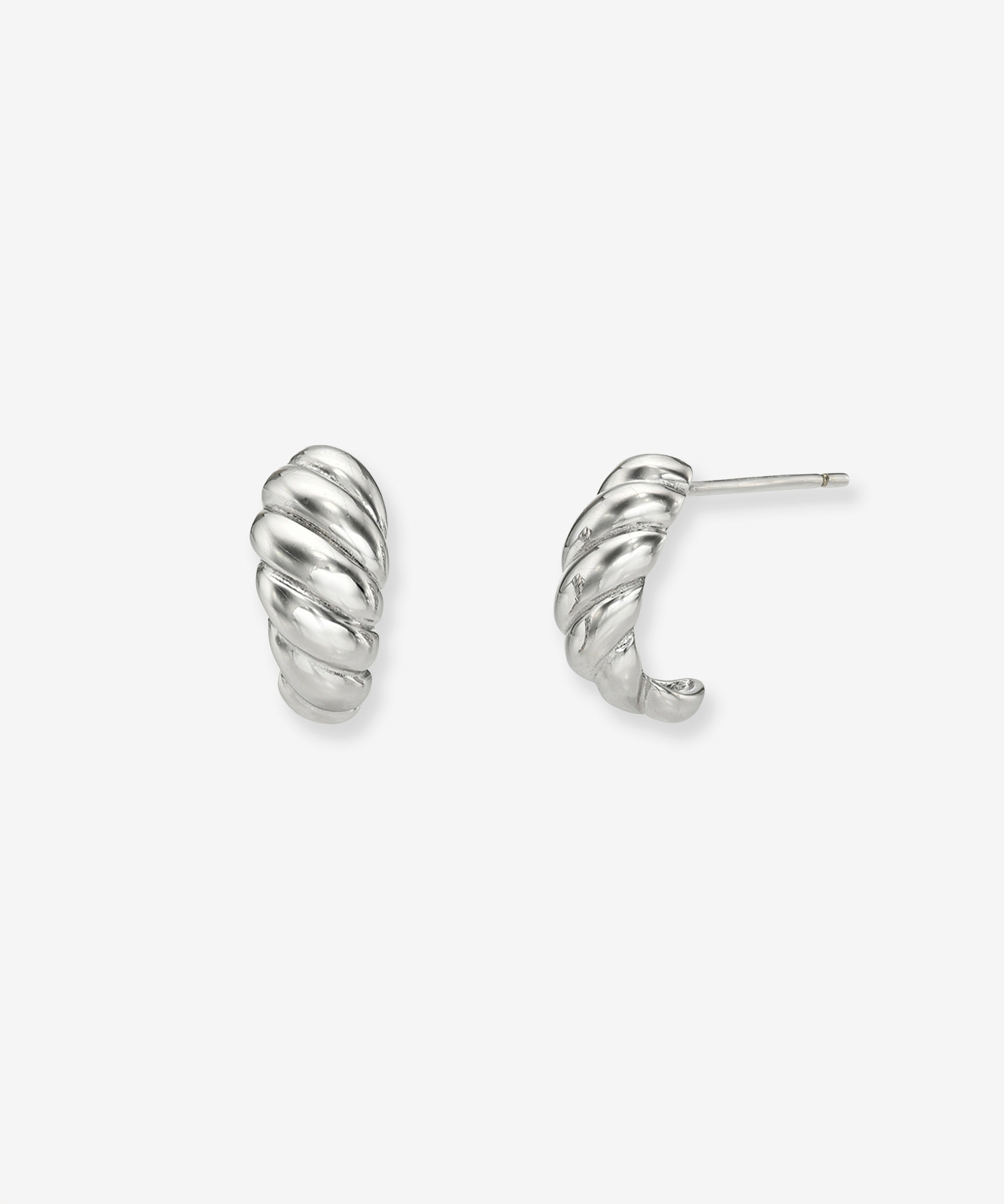 Mini Croissant Studs Vermeil Zoe Lev Jewelry