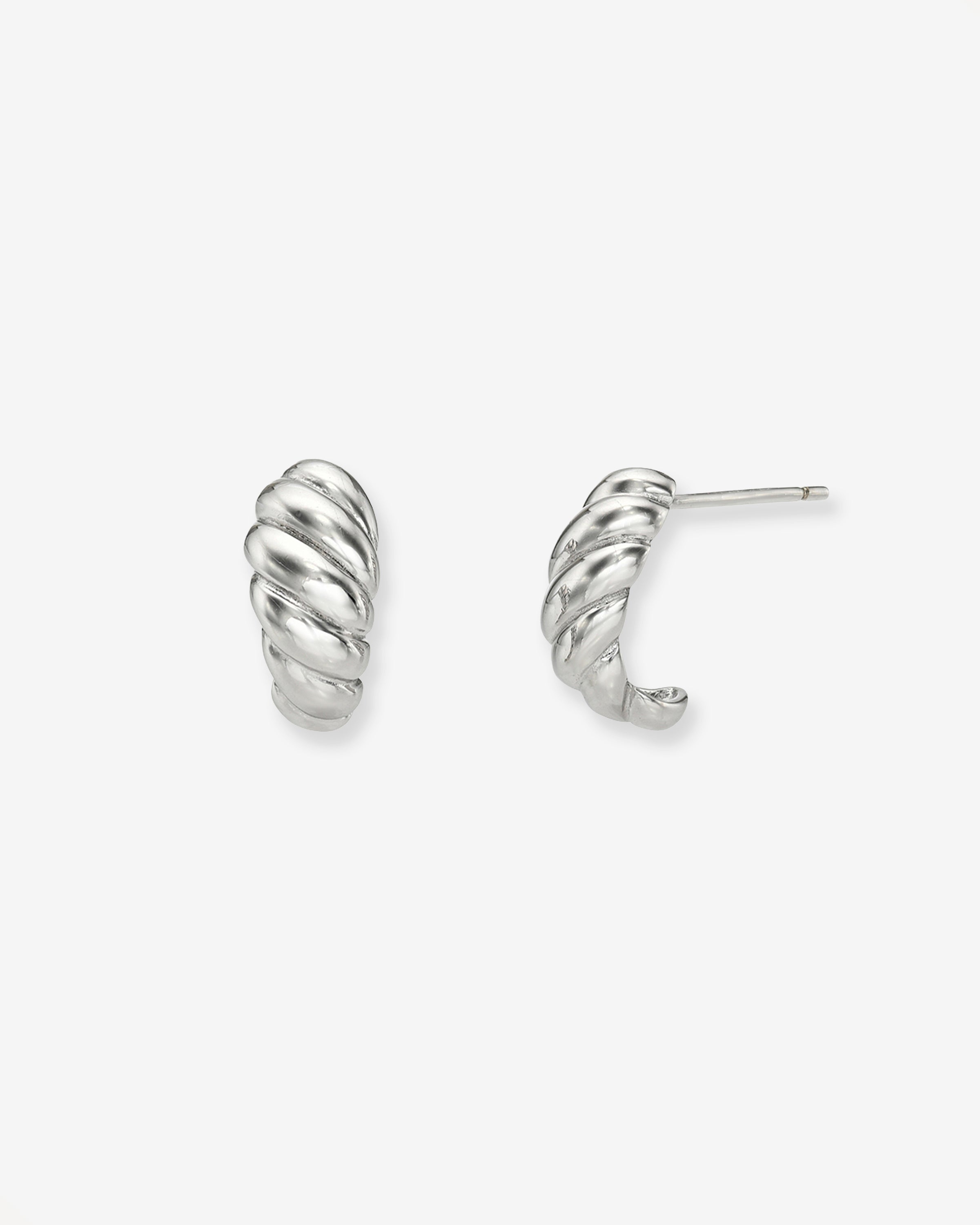 Mini Croissant Studs Vermeil Zoe Lev Jewelry