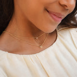 Kids Mini Bezel Birthstone Necklace Kids Zoe Lev Jewelry