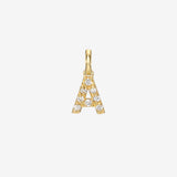 Mini Diamond Initial Pendant Personalized Zoe Lev Jewelry