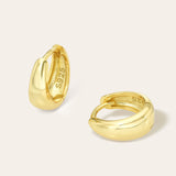 Mini Dome Huggie Earrings Vermeil Zoe Lev Jewelry