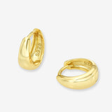 Mini Dome Huggie Earrings Vermeil Zoe Lev Jewelry