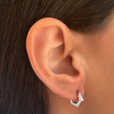 Mini Hexagon Huggies Vermeil Zoe Lev Jewelry
