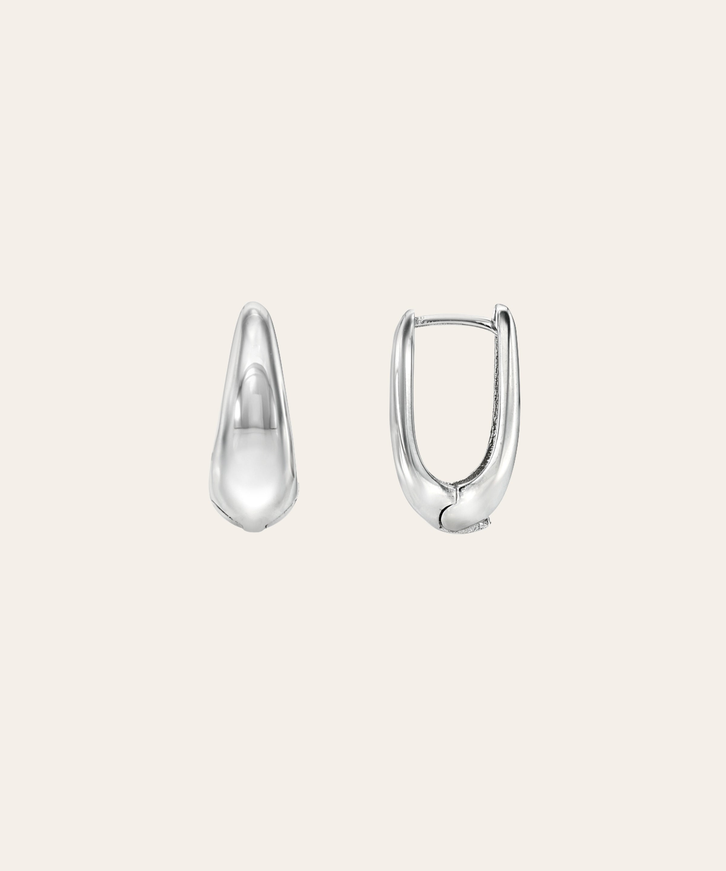 Mini Oval Dome Hoops Vermeil Zoe Lev Jewelry