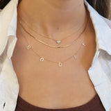 Diamond Shaped Diamond Pave Necklace SAMPLE SALE Zoe Lev Jewelry