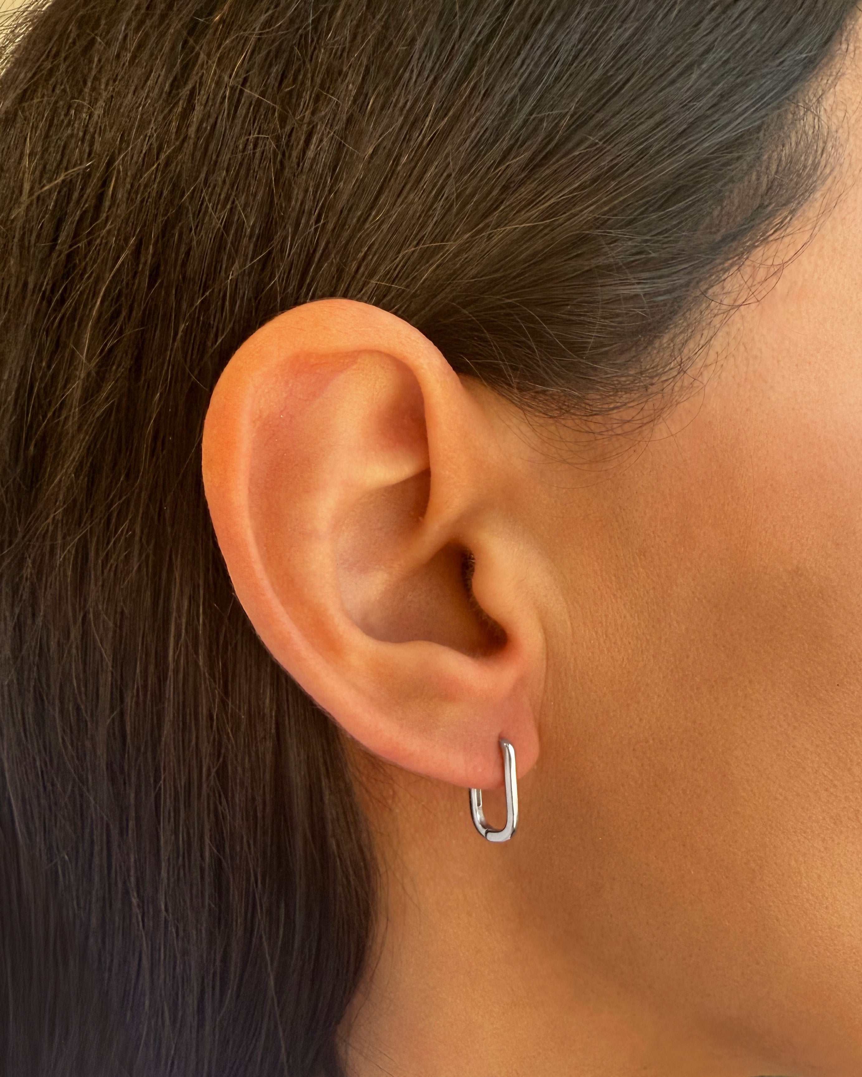 Mini Thick Oval Hoops Vermeil Zoe Lev Jewelry