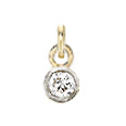 Add Initials & Charms - Standard Size OPTIONS_HIDDEN_PRODUCT Zoe Lev Jewelry Mini Diamond Bezel