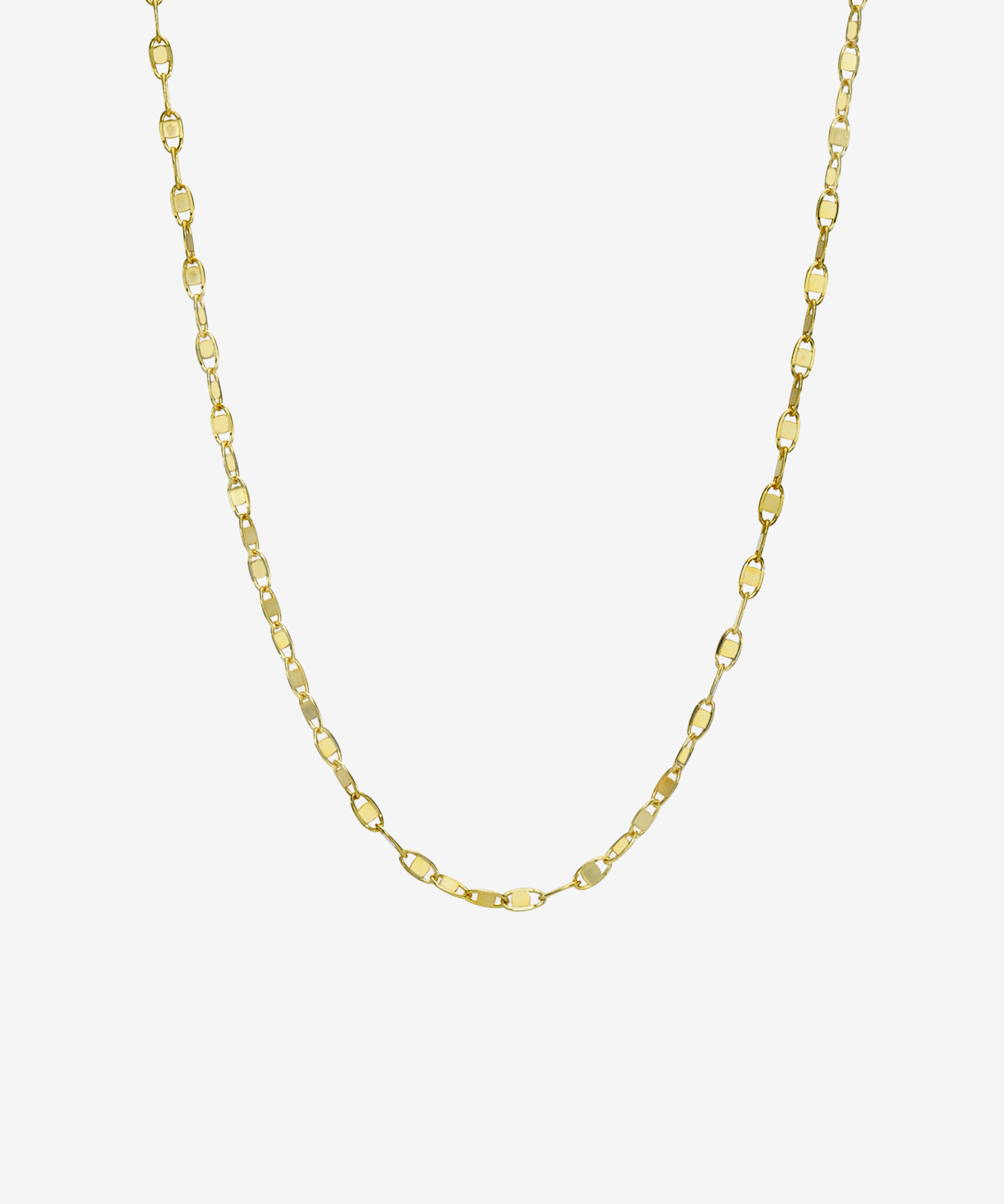 Mirror Chain Necklace Vermeil Zoe Lev Jewelry