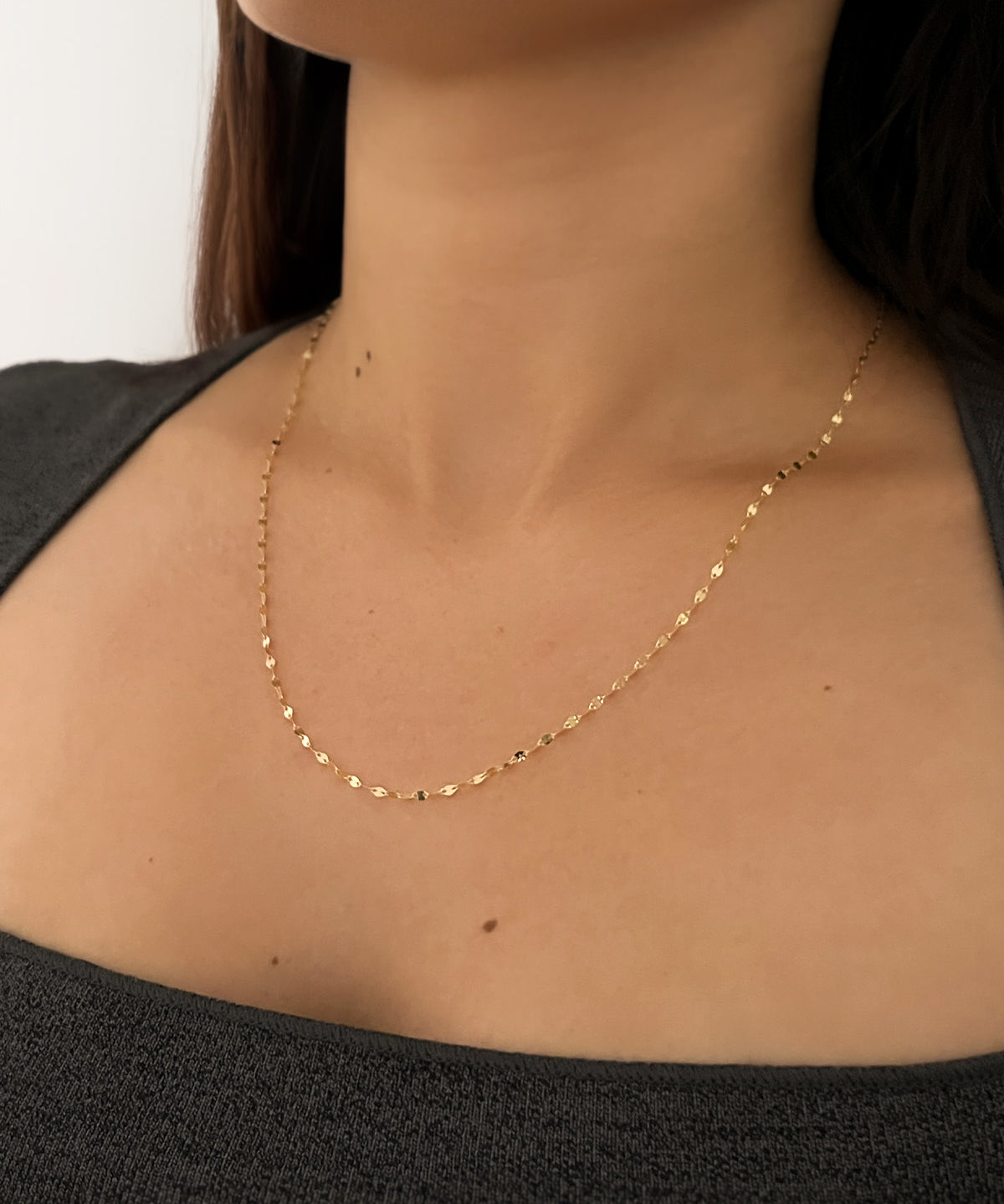 Mirror Chain Necklace - 20" SAMPLE SALE Zoe Lev Jewelry