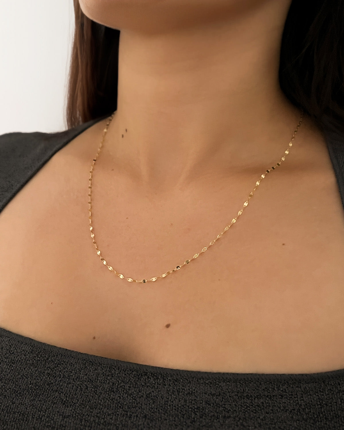 Mirror Chain Necklace - 20" SAMPLE SALE Zoe Lev Jewelry