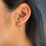 Multi Diamond Shape Huggies SAMPLE SALE Zoe Lev Jewelry