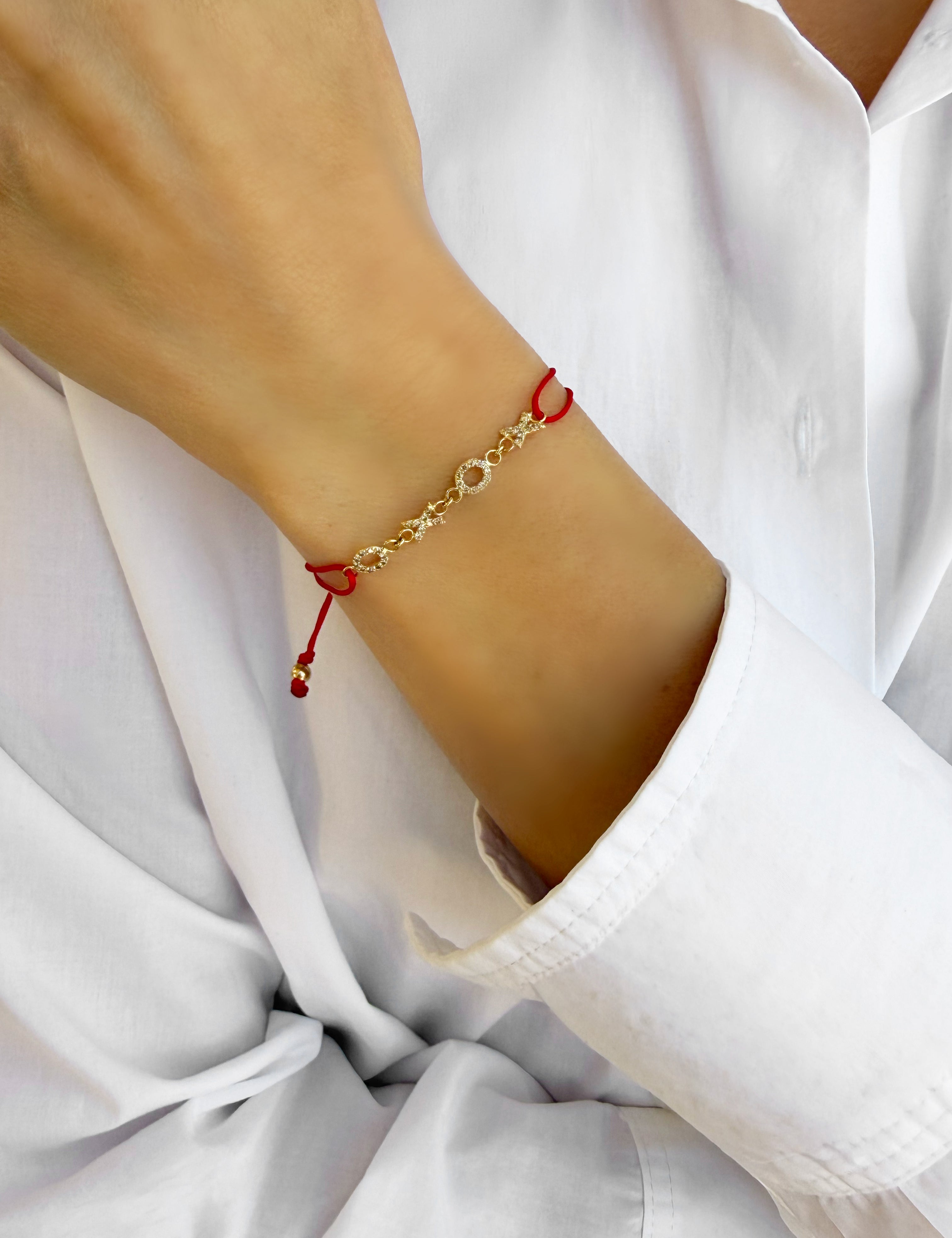 Multi Diamond Initial Fortune Bracelet Personalized Zoe Lev Jewelry