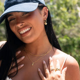 Large Croissant Ring Vermeil Zoe Lev Jewelry